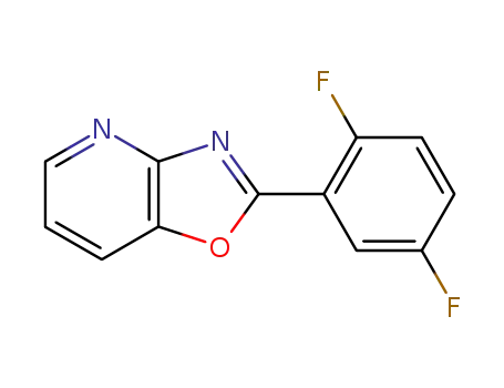 Molecular Structure of 52333-66-1 (Oxazolo[4,5-b]pyridine, 2-(2,5-difluorophenyl)-)