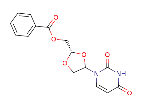 benzoic acid 4-(2,4-dioxo-3,4-dihydro-2<i>H</i>-pyrimidin-1-yl)-[1,3]dioxolan-2-ylmethyl ester