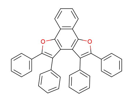 Molecular Structure of 873391-20-9 (2,3,4,5-Tetraphenyl-naphtho[1,2-<i>b</i>;4,3-<i>b'</i>]difuran)
