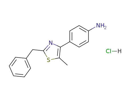 4-(2-benzyl-5-methyl-1,3-thiazol-4-yl)aniline