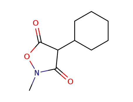 Molecular Structure of 52045-98-4 (4-cyclohexyl-2-methyl-isoxazolidine-3,5-dione)