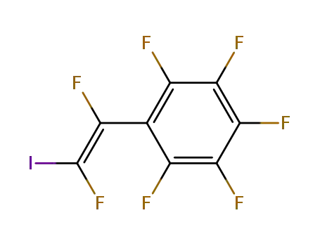 Molecular Structure of 22148-69-2 (trans-β-Jod-perfluorstyrol)