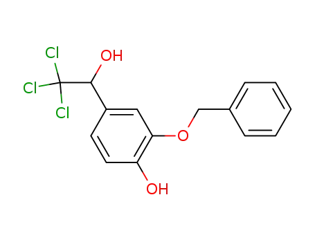 1-(3-benzyloxy-4-hydroxy-phenyl)-2,2,2-trichloro-ethanol