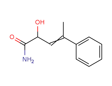 Molecular Structure of 712-96-9 (2-hydroxy-4-phenyl-pent-3-enoic acid amide)