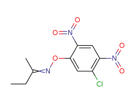 Molecular Structure of 13356-93-9 (2-Butanone, O-(5-chloro-2,4-dinitrophenyl)oxime)