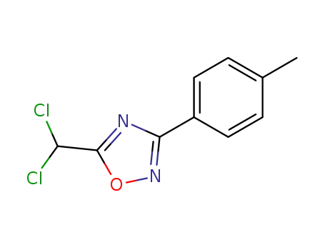 Molecular Structure of 59455-91-3 (5-(Dichloromethyl)-3-p-tolyl-1,2,4-oxadiazole)
