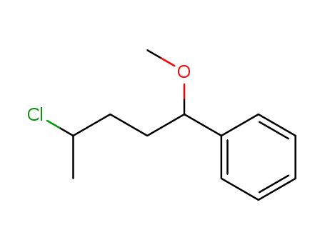 Molecular Structure of 4457-56-1 ((+/-)4-Chlor-1-methoxy-1-phenyl-pentan)