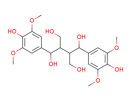 1,4-bis(4-hydroxy-3,5-dimethoxyphenyl)-2,3-bis(hydroxymethyl)-1,4-butanediol