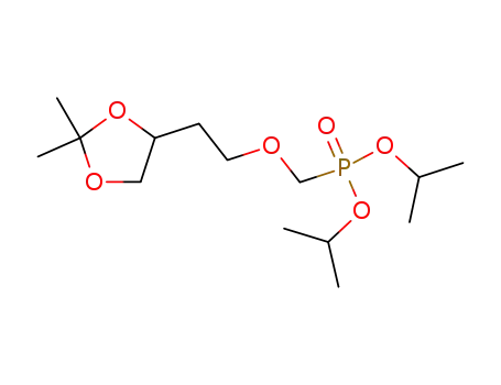 Molecular Structure of 918795-56-9 ([2-(2,2-dimethyl[1,3]dioxolan-4-yl)ethoxymethyl]-phosphonic acid diisopropyl ester)