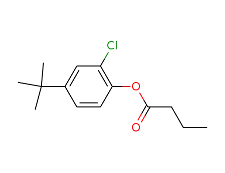 Molecular Structure of 7476-87-1 (4-tert-butyl-2-chlorophenyl butanoate)