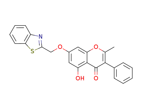 7-benzothiazol-2-ylmethoxy-5-hydroxy-2-methyl-3-phenyl-chromen-4-one