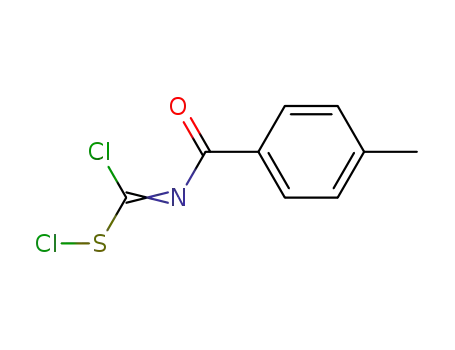 hypochlorous <i>N</i>-(4-methyl-benzoyl)-carbonochloridimidic thioanhydride
