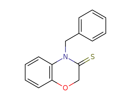 Molecular Structure of 63208-62-8 (2H-1,4-Benzoxazine-3(4H)-thione, 4-(phenylmethyl)-)