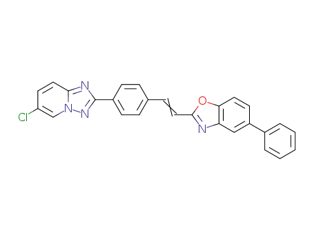 [1,2,4]Triazolo[1,5-a]pyridine,
6-chloro-2-[4-[2-(5-phenyl-2-benzoxazolyl)ethenyl]phenyl]-
