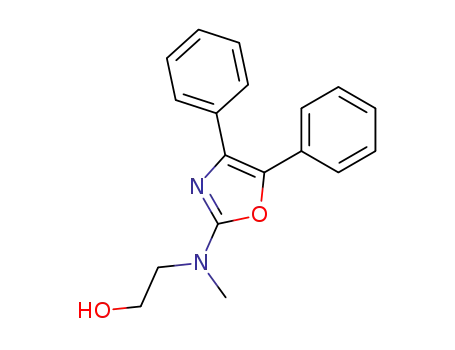 Molecular Structure of 20503-78-0 (2-[4,5-Diphenyl-2-oxazolyl(methyl)amino]ethanol)