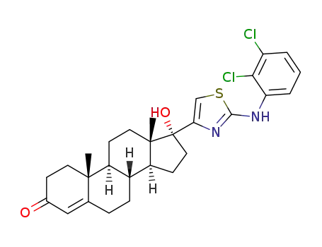 17β-[2-(2,3-dichloro-anilino)-thiazol-4-yl]-17α-hydroxy-androst-4-en-3-one