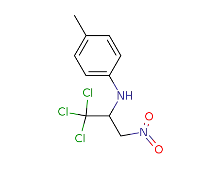 Benzenamine, 4-methyl-N-[2,2,2-trichloro-1-(nitromethyl)ethyl]-