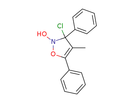 3-chloro-4-methyl-3,5-diphenyl-3<i>H</i>-isoxazol-2-ol