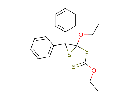 Dithiocarbonic acid S-(2-ethoxy-3,3-diphenyl-thiiranyl) ester O-ethyl ester