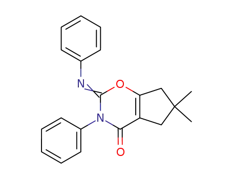 (2Z)-6,6-dimethyl-3-phenyl-2-(phenylimino)-2,3,6,7-tetrahydrocyclopenta[e][1,3]oxazin-4(5H)-one