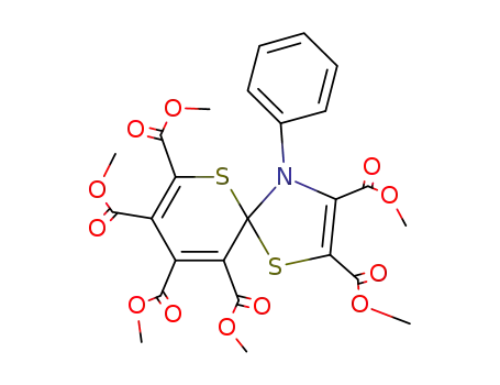 4-phenyl-1,6-dithia-4-aza-spiro[4,5]deca-2,7,9-triene-2,3,7,8,9,10-hexacarboxylic acid hexamethyl ester