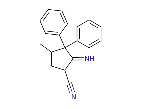 2.2-Diphenyl-3-methyl-5-cyano-cyclopentanimin-1