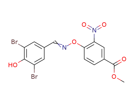 Benzoic acid,
4-[[[(3,5-dibromo-4-hydroxyphenyl)methylene]amino]oxy]-3-nitro-, methyl
ester