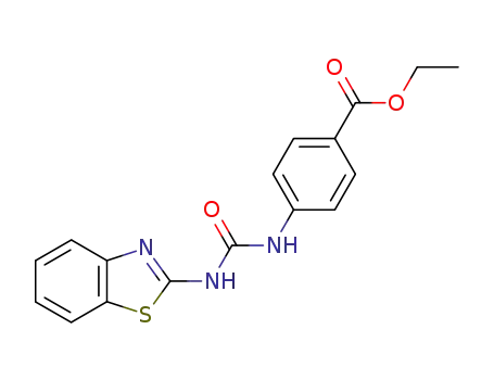 Molecular Structure of 69123-51-9 (ethyl 4-[(1,3-benzothiazol-2-ylcarbamoyl)amino]benzoate)