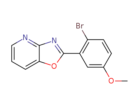 2-(2-bromo-5-methoxy-phenyl)-oxazolo[4,5-<i>b</i>]pyridine