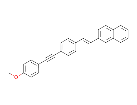 trans-1-<4-Methoxy-phenyl>-2-<4-(-2-naphthyl-(2)-aethenyl)-phenyl>-acetylen