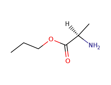 Molecular Structure of 104055-32-5 (D-Alanine, propyl ester (9CI))