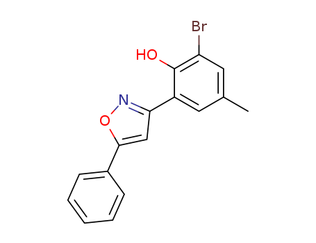 Phenol, 2-bromo-4-methyl-6-(5-phenyl-3-isoxazolyl)-
