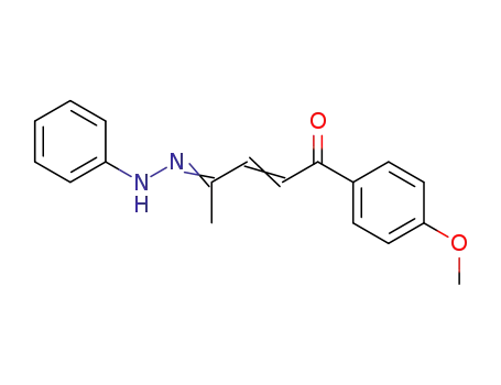 Molecular Structure of 55007-93-7 (1-(4-Methoxyphenyl)-4-phenylhydrazono-2-penten-1-on)
