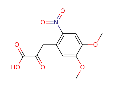 Molecular Structure of 860189-86-2 ((4,5-dimethoxy-2-nitro-phenyl)-pyruvic acid)