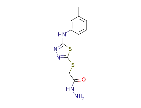 [5-(3-methyl-anilino)-[1,3,4]thiadiazol-2-ylsulfanyl]-acetic acid hydrazide