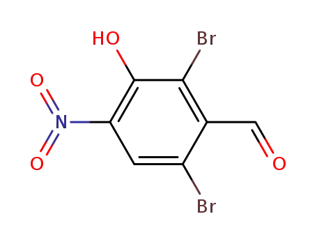 2,6-dibromo-3-hydroxy-4-nitro-benzaldehyde
