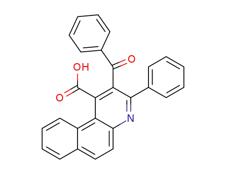 2-benzoyl-3-phenyl-benzo[<i>f</i>]quinoline-1-carboxylic acid