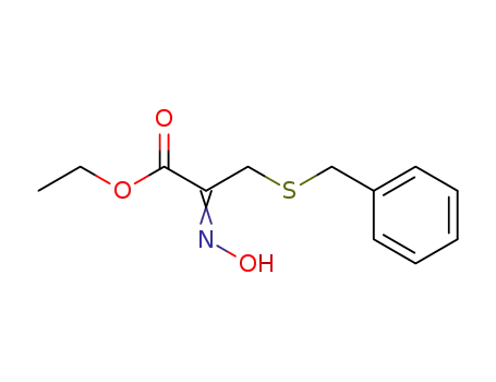 3-Benzylsulfanyl-2-[(E)-hydroxyimino]-propionic acid ethyl ester