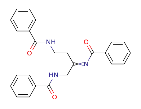 Molecular Structure of 3660-04-6 (2-Benzoylimino-1,4-dibenzamido-butan)