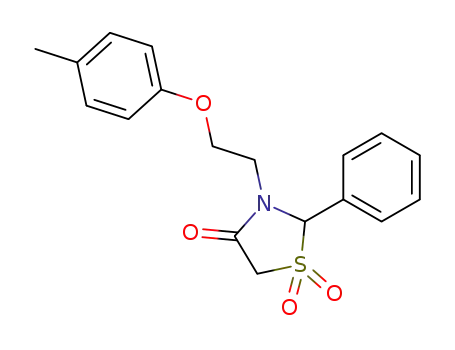 1,1-dioxo-2-phenyl-3-(2-<i>p</i>-tolyloxy-ethyl)-1λ<sup>6</sup>-thiazolidin-4-one