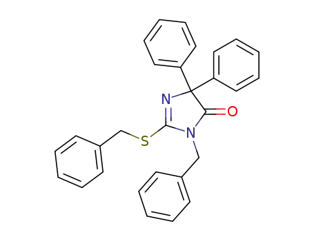 3-benzyl-2-benzylmercapto-5,5-diphenyl-3,5-dihydro-imidazol-4-one