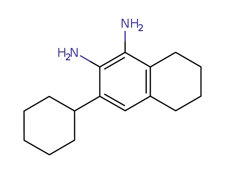 Molecular Structure of 101438-13-5 (1,2-Naphthalenediamine,  3-cyclohexyl-5,6,7,8-tetrahydro-)