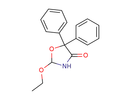 Molecular Structure of 41217-19-0 (2-ethoxy-5,5-diphenyl-oxazolidin-4-one)