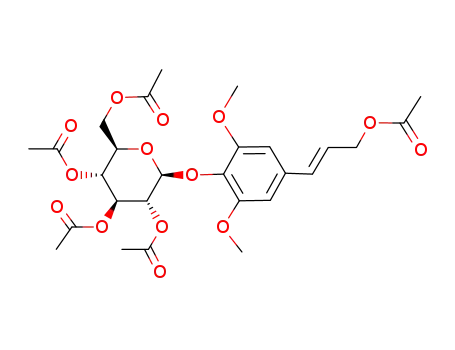 Molecular Structure of 92233-55-1 (Syringin pentaacetate)