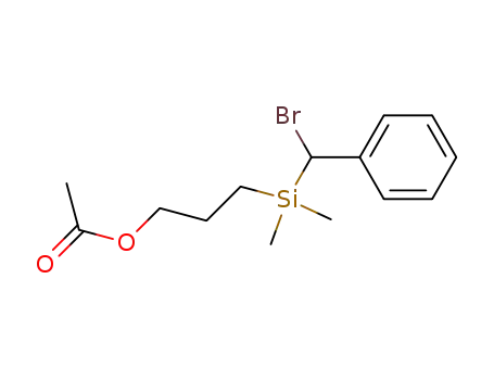 Molecular Structure of 61676-45-7 (1-Propanol, 3-[(bromophenylmethyl)dimethylsilyl]-, acetate)