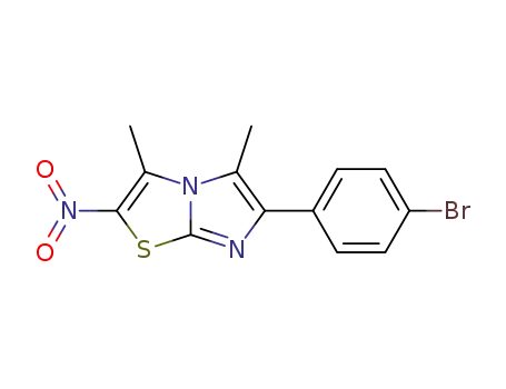6-(4-bromo-phenyl)-3,5-dimethyl-2-nitro-imidazo[2,1-<i>b</i>]thiazole