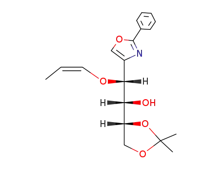 (1<i>S</i>,2<i>R</i>)-1-((<i>R</i>)-2,2-dimethyl-[1,3]dioxolan-4-yl)-2-(2-phenyl-oxazol-4-yl)-2-<i>cis</i>-propenyloxy-ethanol