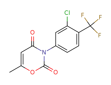 2H-1,3-Oxazine-2,4(3H)-dione,
3-[3-chloro-4-(trifluoromethyl)phenyl]-6-methyl-