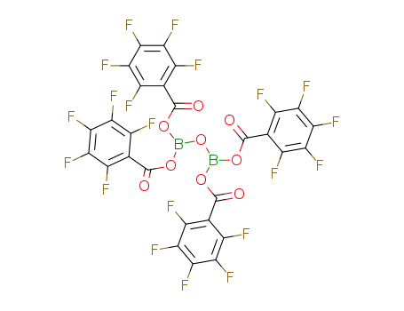 Tetrakis-pentafluorbenzoyldiborat; Tetrakis-pentafluorbenzoyloxy-diboroxan