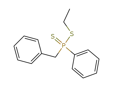 Molecular Structure of 858011-97-9 (benzyl-phenyl-dithiophosphinic acid ethyl ester)